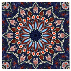 Abstract Kaleidoscope Digital Wooden Puzzle Square by Jancukart