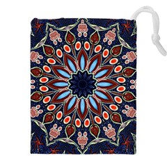 Abstract Kaleidoscope Digital Drawstring Pouch (4xl)