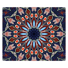 Abstract Kaleidoscope Digital Premium Plush Fleece Blanket (small)