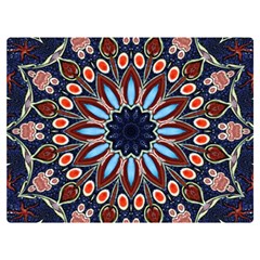 Abstract Kaleidoscope Digital Premium Plush Fleece Blanket (extra Small)