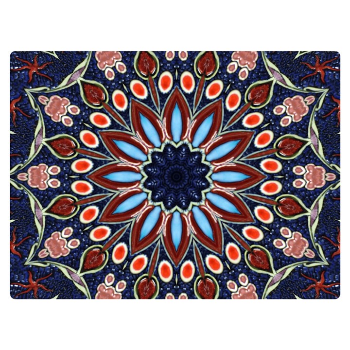 Abstract Kaleidoscope Digital Premium Plush Fleece Blanket (Extra Small)