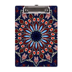 Abstract Kaleidoscope Digital A5 Acrylic Clipboard