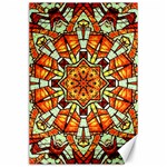 Kaleidoscope Floral Pattern Rosette Canvas 24  x 36  23.35 x34.74  Canvas - 1