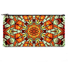 Kaleidoscope Floral Pattern Rosette Pencil Case