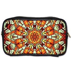 Kaleidoscope Floral Pattern Rosette Toiletries Bag (one Side)