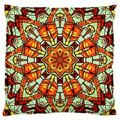 Kaleidoscope Floral Pattern Rosette Large Cushion Case (one Side)