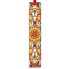 Kaleidoscope Floral Pattern Rosette Large Book Marks by Jancukart