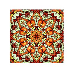 Kaleidoscope Floral Pattern Rosette Square Satin Scarf (30  X 30 )