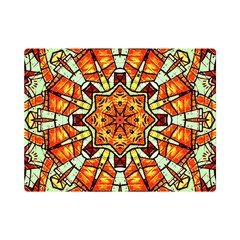 Kaleidoscope Floral Pattern Rosette Premium Plush Fleece Blanket (mini)