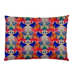 Butterflies Blue Pattern Girly Pillow Case