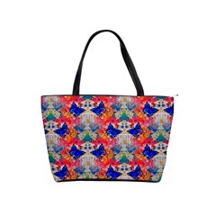 Butterflies Blue Pattern Girly Classic Shoulder Handbag