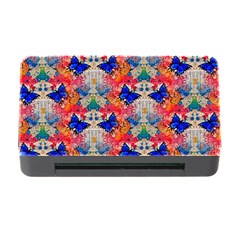 Butterflies Blue Pattern Girly Memory Card Reader With Cf