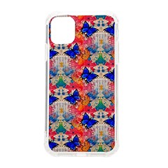 Butterflies Blue Pattern Girly Iphone 11 Tpu Uv Print Case