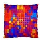 Squares Geometric Colorful Fluorescent Standard Cushion Case (One Side) Front