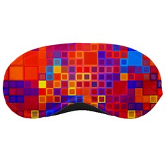 Squares Geometric Colorful Fluorescent Sleeping Mask