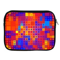 Squares Geometric Colorful Fluorescent Apple iPad 2/3/4 Zipper Cases