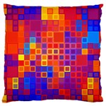 Squares Geometric Colorful Fluorescent Standard Premium Plush Fleece Cushion Case (Two Sides) Front