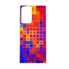 Squares Geometric Colorful Fluorescent Samsung Galaxy Note 20 Ultra TPU UV Case