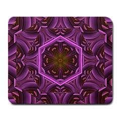 Rosette Mosaic Kaleidoscope Abstract Background Large Mousepad by Jancukart