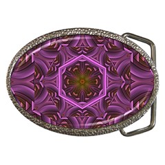 Rosette Mosaic Kaleidoscope Abstract Background Belt Buckles by Jancukart