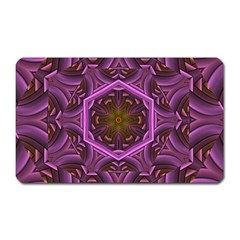 Rosette Mosaic Kaleidoscope Abstract Background Magnet (rectangular)