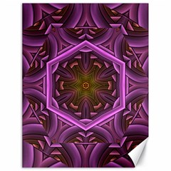 Rosette Mosaic Kaleidoscope Abstract Background Canvas 18  X 24 