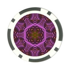 Rosette Mosaic Kaleidoscope Abstract Background Poker Chip Card Guard (10 Pack) by Jancukart