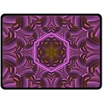 Rosette Mosaic Kaleidoscope Abstract Background Fleece Blanket (Large) 80 x60  Blanket Front