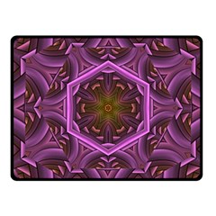 Rosette Mosaic Kaleidoscope Abstract Background Fleece Blanket (small)