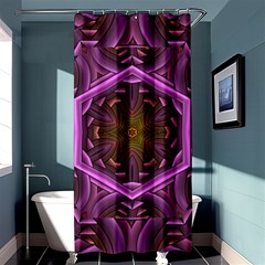 Rosette Mosaic Kaleidoscope Abstract Background Shower Curtain 36  X 72  (stall)  by Jancukart