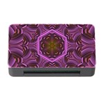 Rosette Mosaic Kaleidoscope Abstract Background Memory Card Reader with CF Front