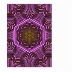 Rosette Mosaic Kaleidoscope Abstract Background Large Garden Flag (two Sides) by Jancukart