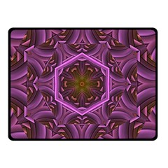 Rosette Mosaic Kaleidoscope Abstract Background Two Sides Fleece Blanket (small)