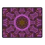 Rosette Mosaic Kaleidoscope Abstract Background Two Sides Fleece Blanket (Small) 45 x34  Blanket Front