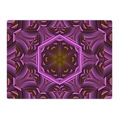 Rosette Mosaic Kaleidoscope Abstract Background Two Sides Premium Plush Fleece Blanket (mini) by Jancukart