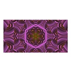 Rosette Mosaic Kaleidoscope Abstract Background Satin Shawl 45  X 80 