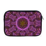 Rosette Mosaic Kaleidoscope Abstract Background Apple MacBook Pro 17  Zipper Case Front