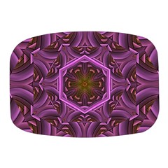 Rosette Mosaic Kaleidoscope Abstract Background Mini Square Pill Box by Jancukart