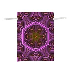 Rosette Mosaic Kaleidoscope Abstract Background Lightweight Drawstring Pouch (s)