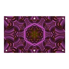 Rosette Mosaic Kaleidoscope Abstract Background Banner And Sign 5  X 3  by Jancukart