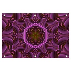 Rosette Mosaic Kaleidoscope Abstract Background Banner And Sign 6  X 4  by Jancukart