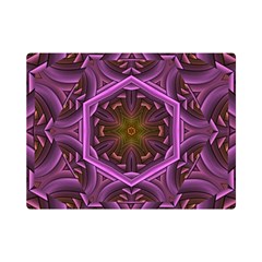 Rosette Mosaic Kaleidoscope Abstract Background Premium Plush Fleece Blanket (mini)