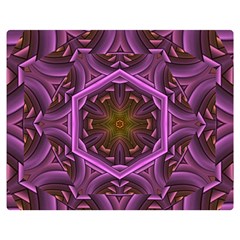 Rosette Mosaic Kaleidoscope Abstract Background Premium Plush Fleece Blanket (medium) by Jancukart