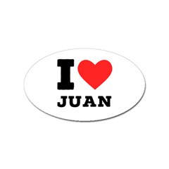 I Love Juan Sticker Oval (100 Pack) by ilovewhateva