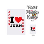 I love juan Playing Cards 54 Designs (Mini) Front - Joker2