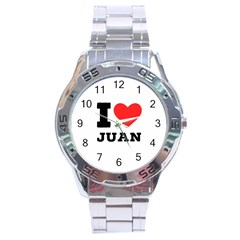 I Love Juan Stainless Steel Analogue Watch by ilovewhateva