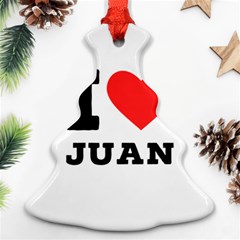 I Love Juan Ornament (christmas Tree)  by ilovewhateva