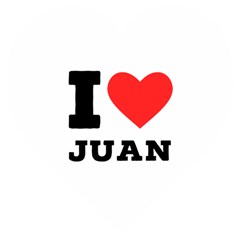 I Love Juan Wooden Puzzle Heart by ilovewhateva