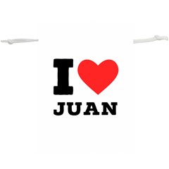 I Love Juan Lightweight Drawstring Pouch (xl) by ilovewhateva