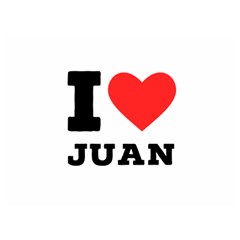 I Love Juan Premium Plush Fleece Blanket (extra Small) by ilovewhateva